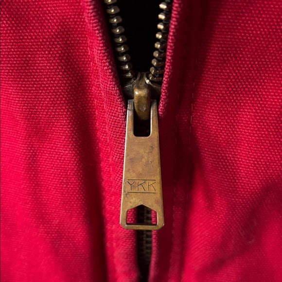 Vintage Berne Apparel Red Canvas Work Bomber Jacket - Picture 3 of 13